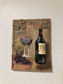 Wall Art - Wine Plaques Set of 3-Wall Plaques for Wine lovers by S. Vassilevar 