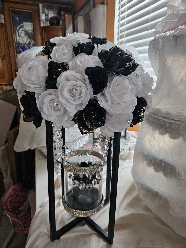 Black And White Centerpiece