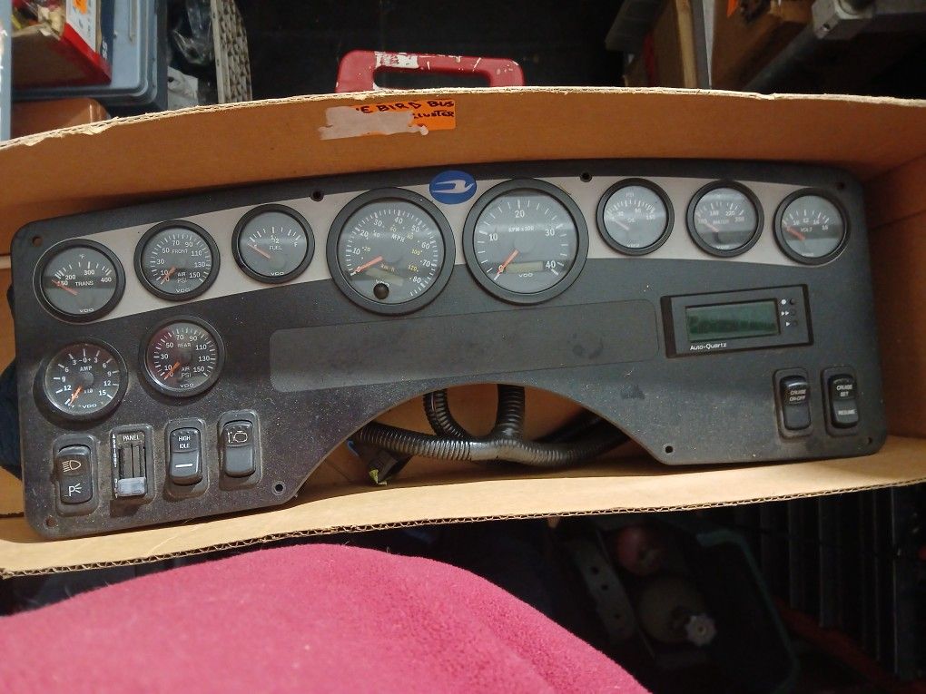 1998 Bluebird Bus Instrument Cluster Dashboard