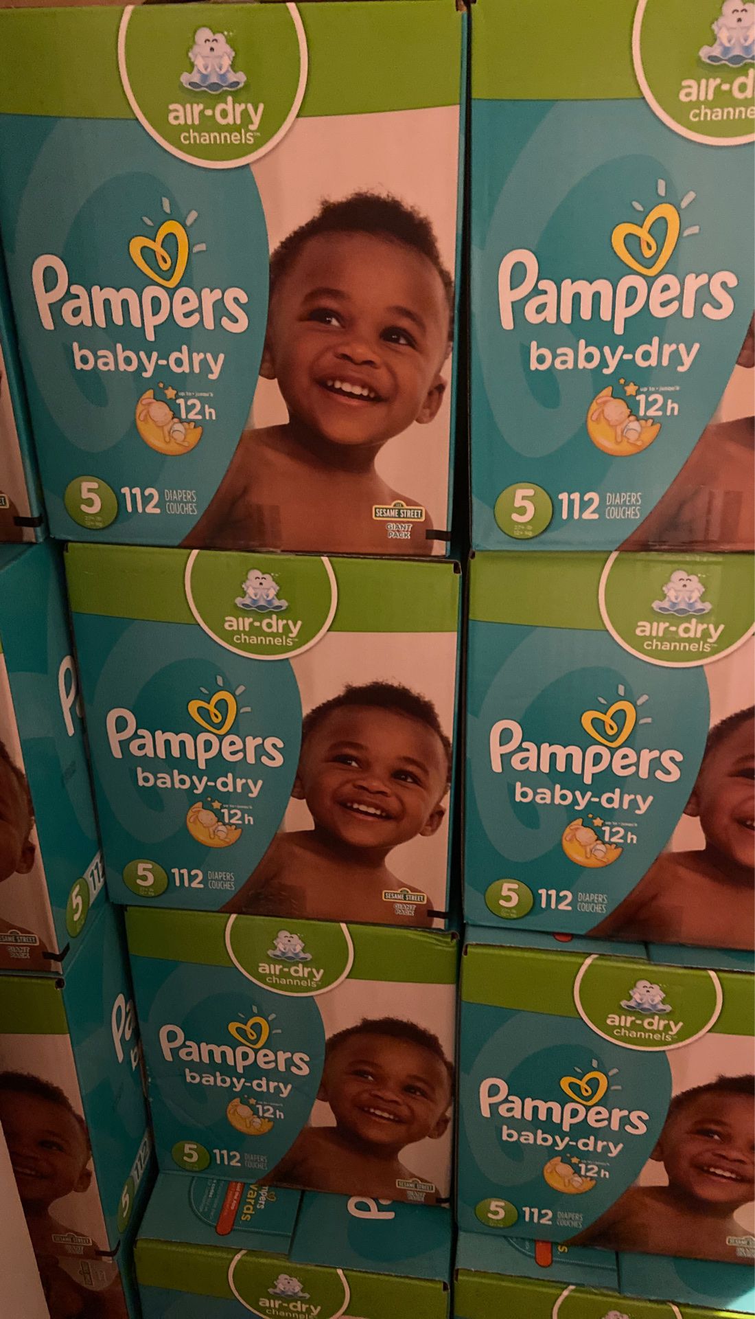 Pampers diapers size 5