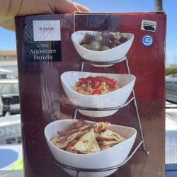 BSmith with Style 3 Tier Appetizer Bowls