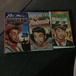 Combo De 3 Peliculas De Mario Moreno Cantinflas [vhs]