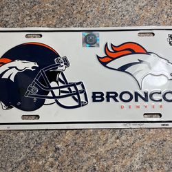 Denver Broncos - Metal License Plate