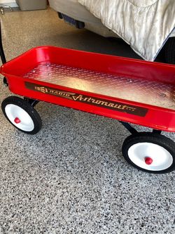 Radio Flyer radio astronaut red wagon restored
