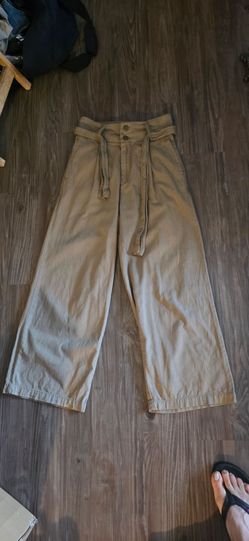 Womens Ladies Juniors Billabong Now Or Never Cropped Wide Leg Pants sz 25