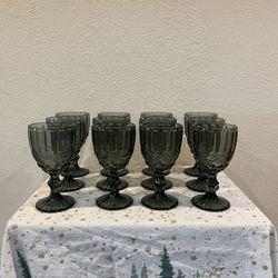 12 Water Goblets -thick Glass