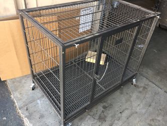 Training pet cage with wheels new 85.00 firm.