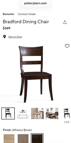 Pottery Barn Bradford Chairs (6)