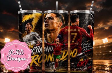 Cristiano Ronaldo vaso stainless personalizado 20 oz