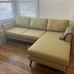 Modern Mid-Century Concord 2 - Piece Upholstered Sectional