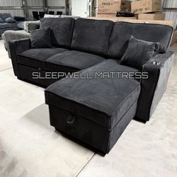 New Black Sofa 