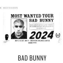 Bad Bunny Concert Tickets Dallas  