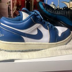 Jordan 1 Blue And White Low 