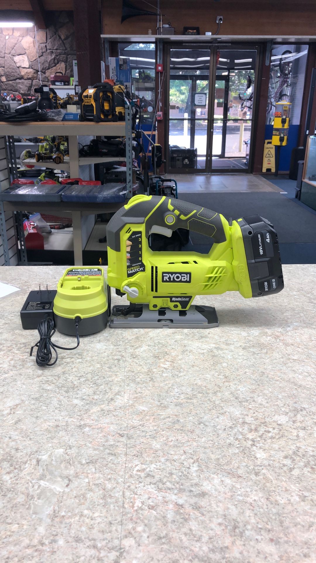 Ryobi P5231 18V Cordless Jig Saw With 1 4AH Battery And Charger