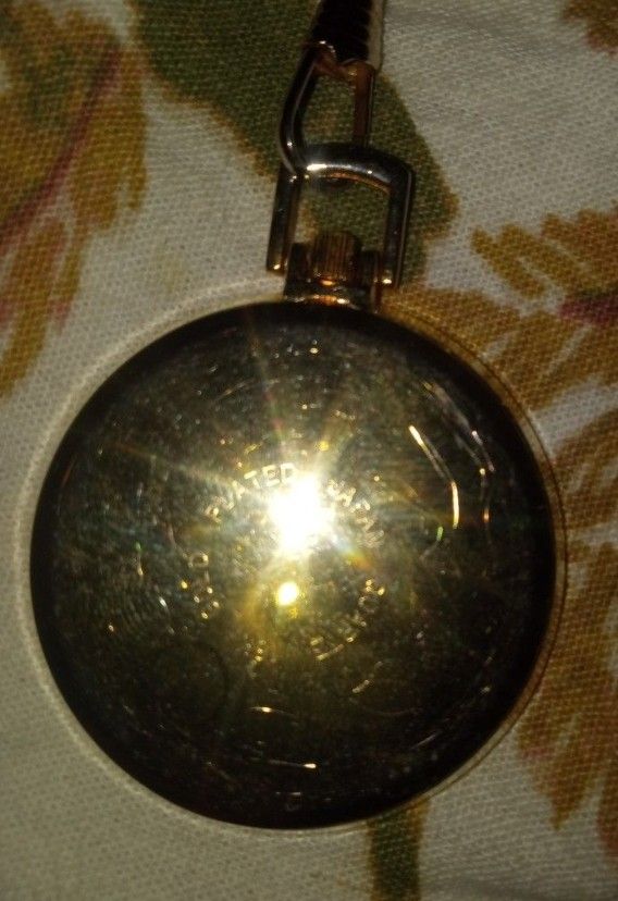 Quamex 18k Gold Plated Pocket Watch