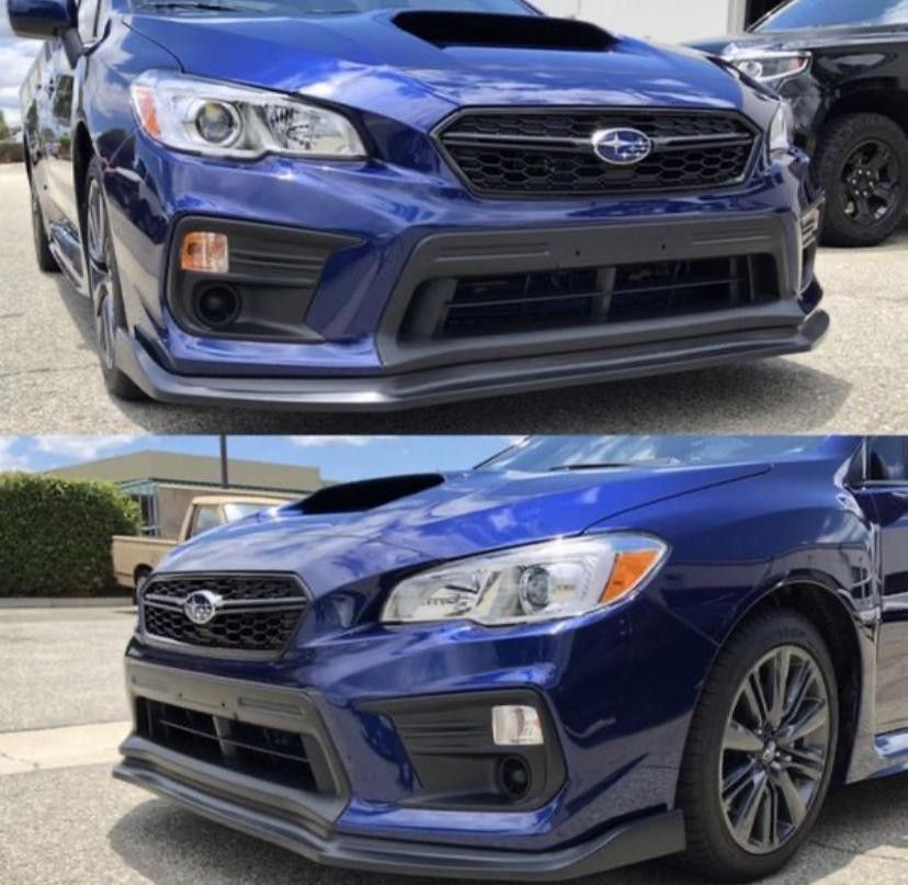 For 2015-2021 Subaru WRX STi CS Style1 pcs polyurethane Front Bumper Lip Splitter