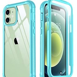 Case for iPhone 12 and 12 Pro with transparent built-in screen protector  