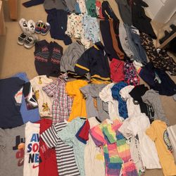 Kid Boy Clothes Shoes Costume 4-6y 5t 6 Over 50 Pcs