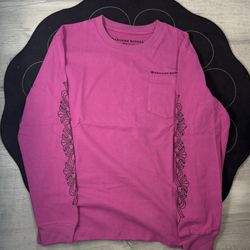 Chrome heart Pink Long Sleeve 