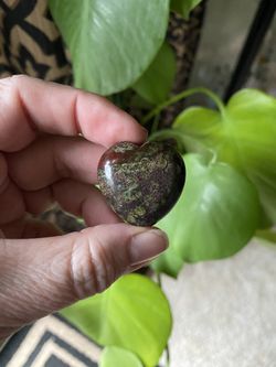 Mini Bloodstone Heart 