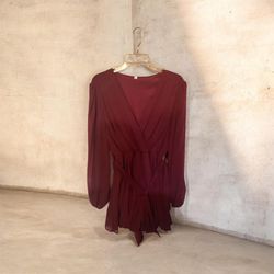Burgundy Dress