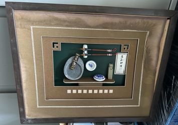 four treasure of study hanging painting