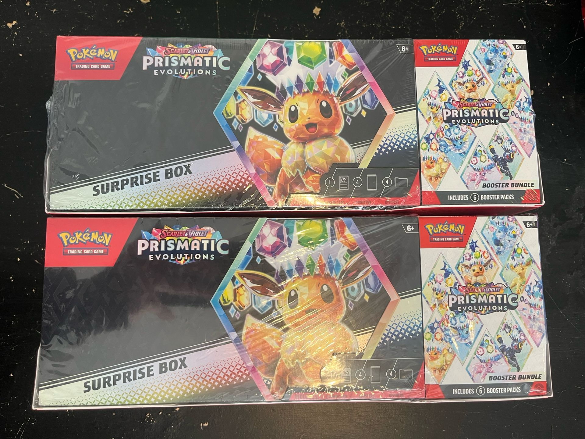 Pokemon Prismatic Evolutions Booster Bundle Surprise Box Combo