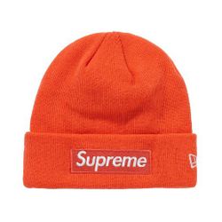 Supreme x New Era Box Logo Beanie (Coral) FW18 New w/Tags