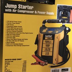 Everstart Jump Starter/power Pack w/compressor