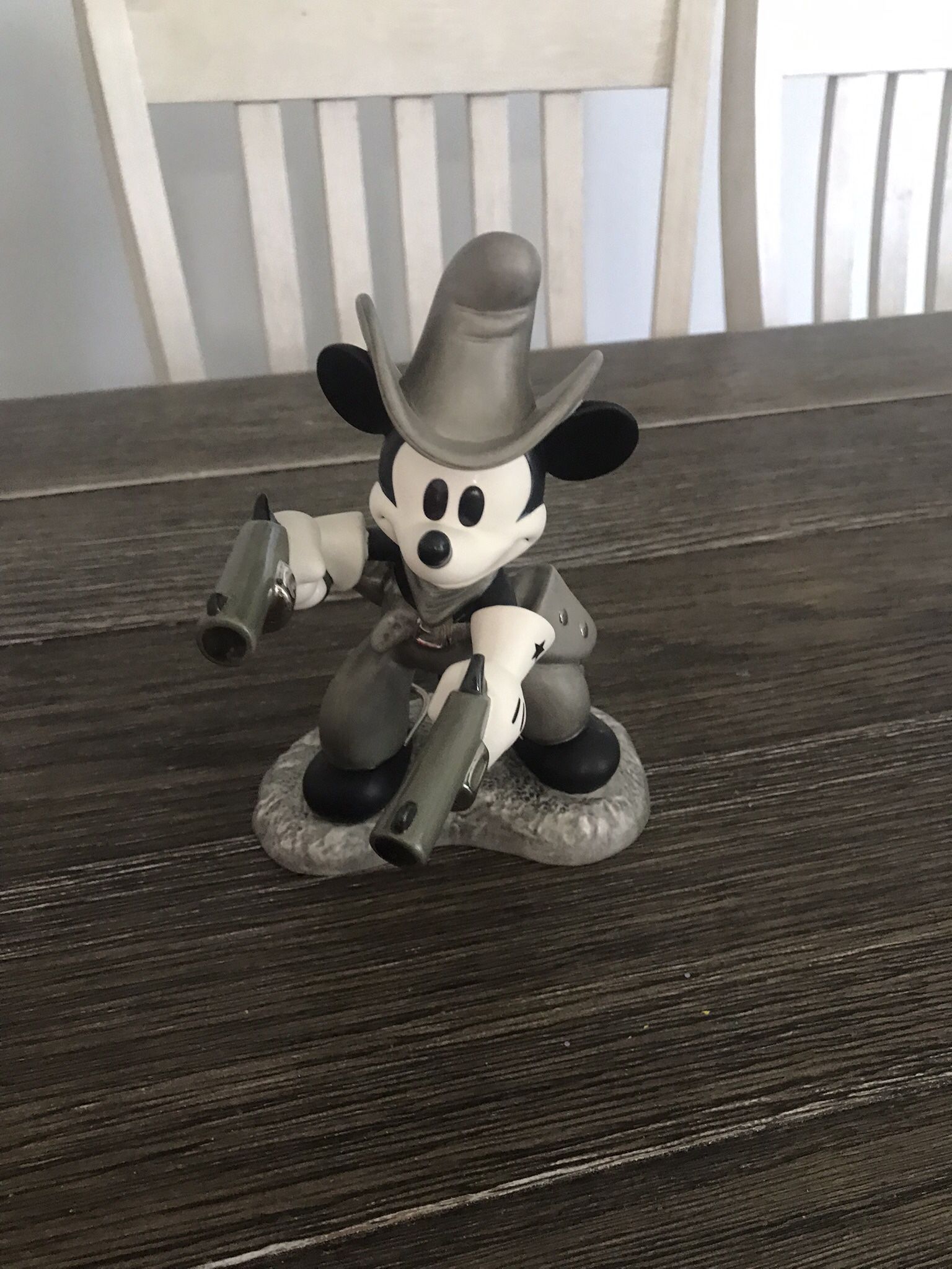 WWCC Two Gun Mickey Mouse Quick Draw Cowboy Porcelain Figurine