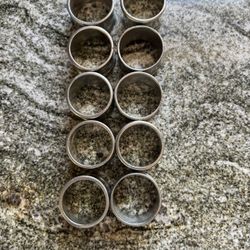 10 Pewter Napkin Rings