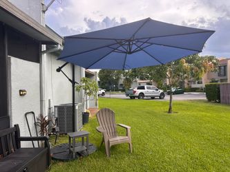 Large Patio Umbrella with base