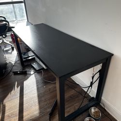Modern Black Wood Desk