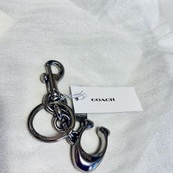 Coach Signature Bag Charm