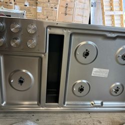 New JennAir - 36" Gas Cooktop - Stainless steel