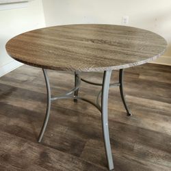 4pc Dining Set 35.5 Inch Table & Chairs Gray - Mesa Y Sillas