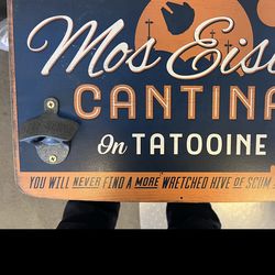 Star Wars Cantina decoration for home dining room or living room bottle opener