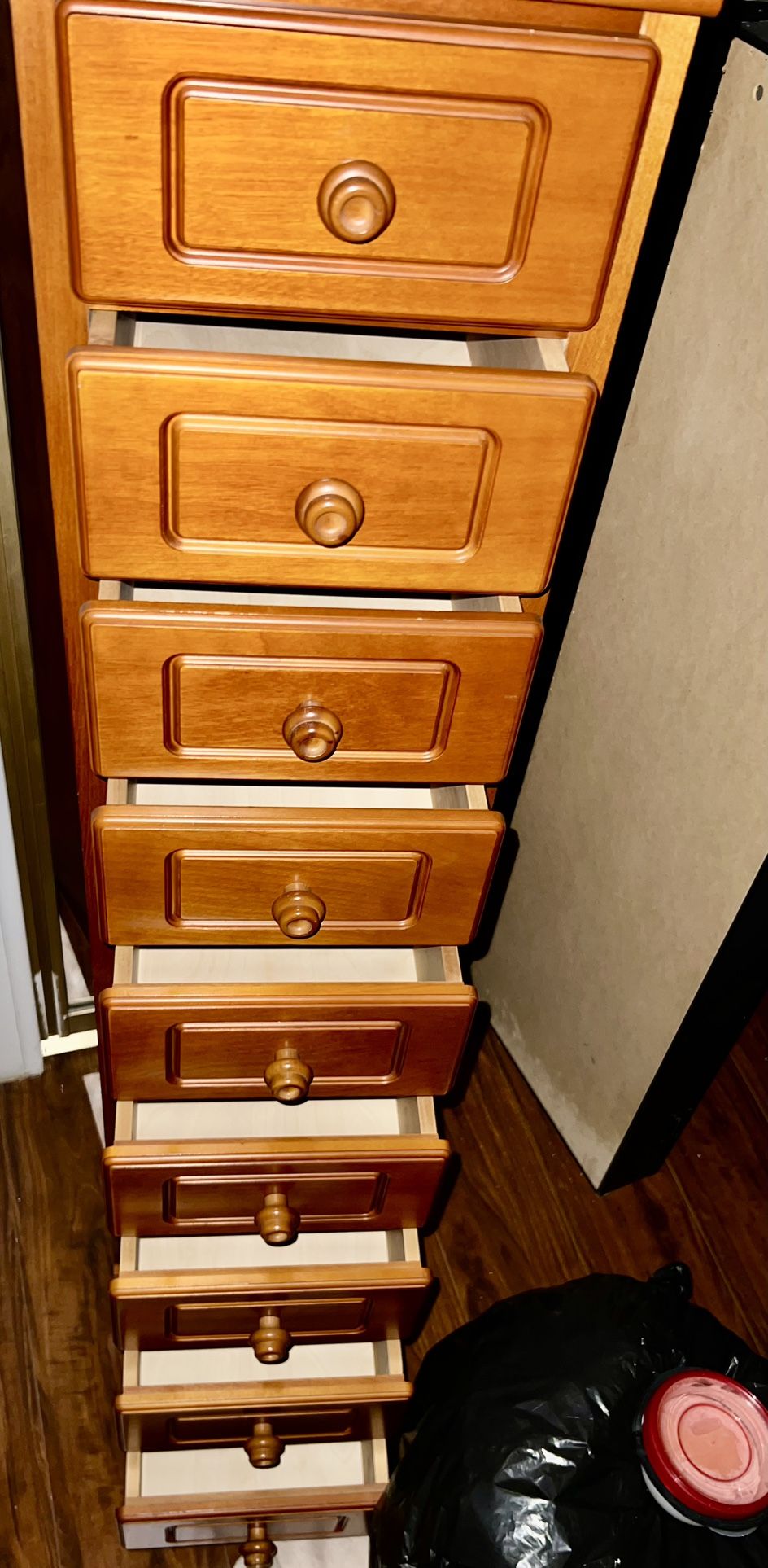 Beautiful Wood Lingerie Chest Of 9 Drawers