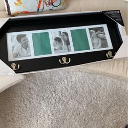 Frame/collage With 3 Decorative Hooks