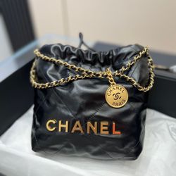 CHANEL, Bags, Chanel 22 Mini Handbag Black 23s