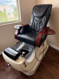 Pedicure Spa Massage Chair with Foot Basin