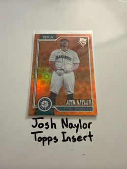 Josh Naylor Seattle Mariners 1st Baseman Topps Short Print Insert Card.