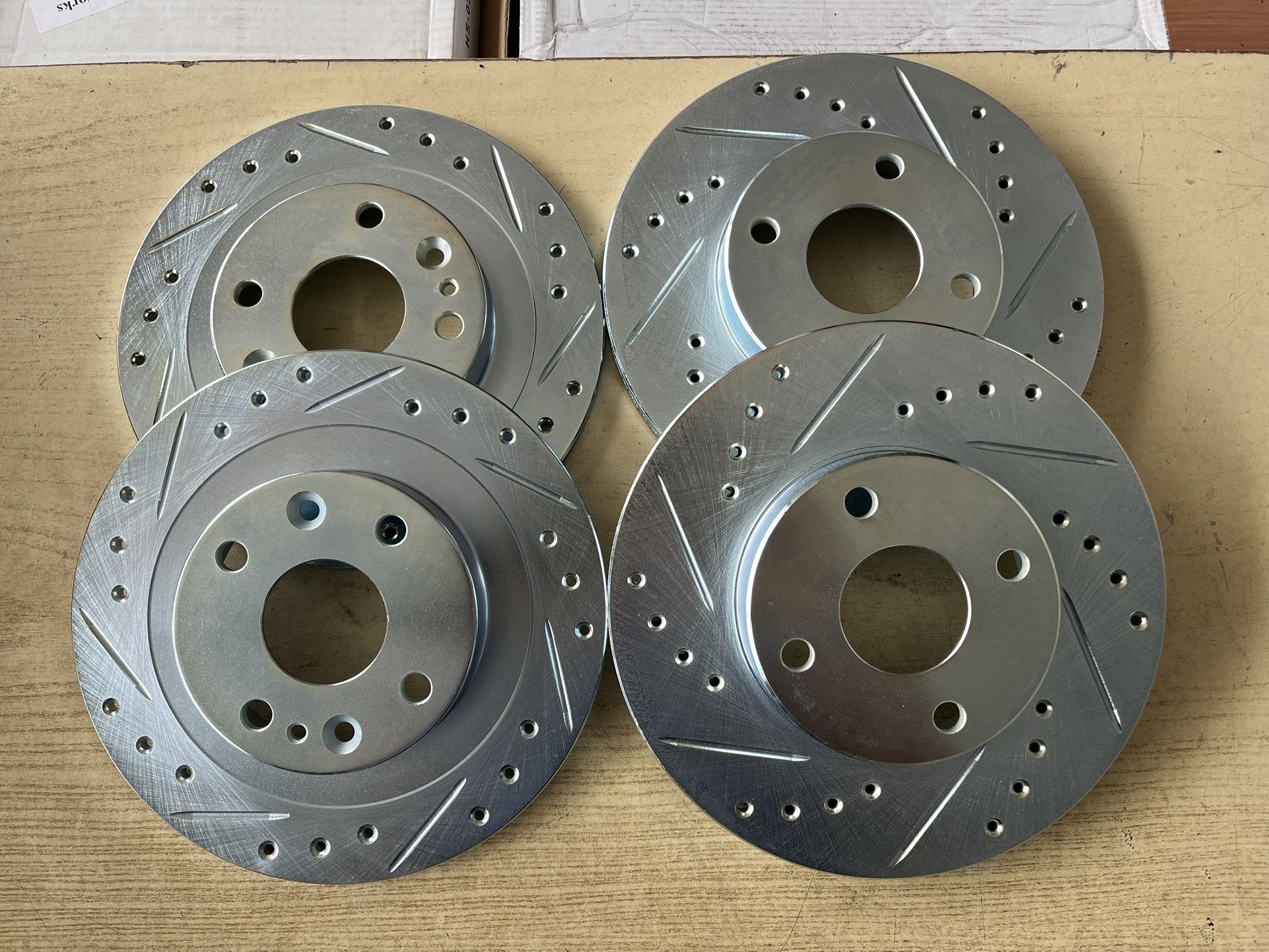 Mazda Miata 94-02 Front And Rear Drill Slot Rotors Pads