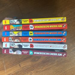 MHA (My Hero Academia) Books 1-6 Manga 