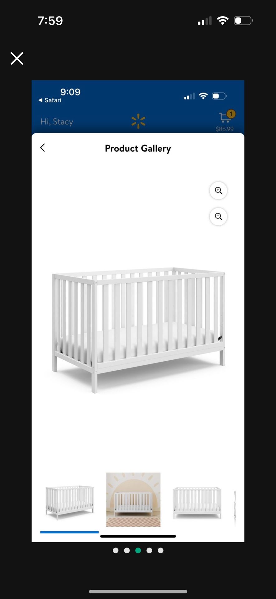 Baby Crib With The Mattress Like New