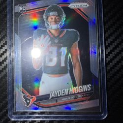 2025 Panini Prizm Jaden Higgins RC Silver Prizm Texans Rookie NM🔥