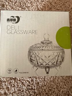 Glass Candy Jar with Lid