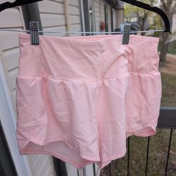 Pink Workout Shorts in Size Small