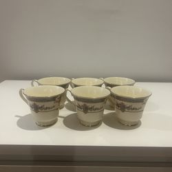Vintage 1973 Minton ROYAL DOULTON Persian Rose Fine Bone China Tea Cups