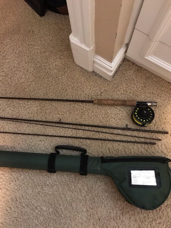 Prestige 4 piece fly fishing rod with case!!! Sell for cheap!!